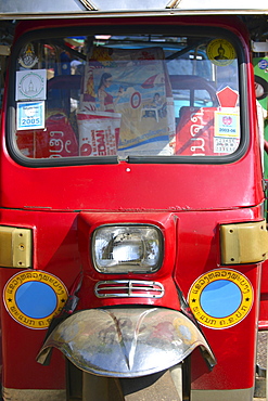 Close-up of a jinrikisha, Luang Prabang, Laos