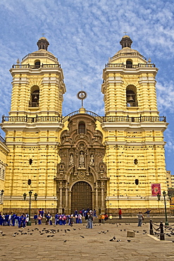 Facade of a cathedral, San Francisco Church And Convent, Lima, Peru