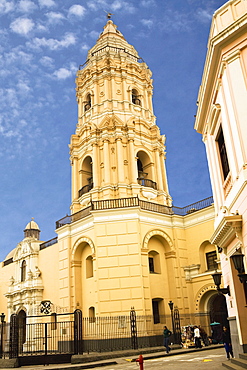 Low angle view of a church, Santo Domingo Church and Convent, Lima, Peru