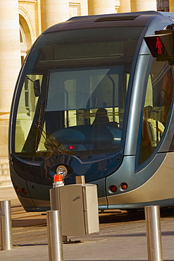 Cable car on tracks, Bordeaux, France