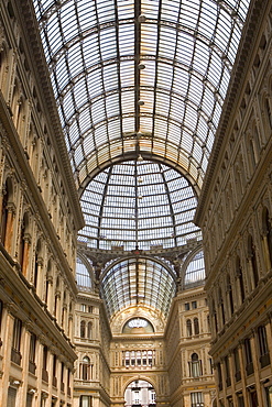 Interiors of a shopping mall, Galleria Umberto I, Naples, Naples Province, Campania, Italy