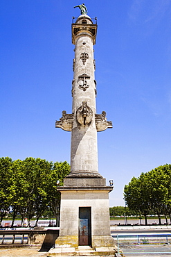 Low angle view of a column, Rostrale Columns, Place des Quinconces, Bordeaux, France