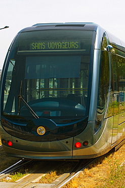 Cable car on tracks, Bordeaux, France