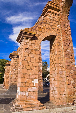 Low angle view of an aqueduct, Zacatecas State, Mexico