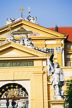 Facade of a church, Benedictine Abbey, Melk, Austria