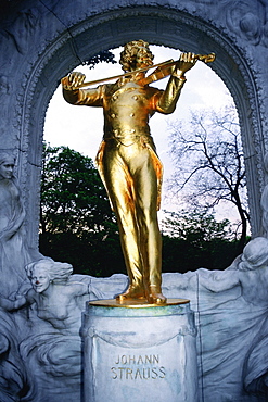 Close-up of a statue, Johann Strauss Statue, Vienna, Austria