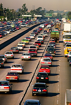 Traffic on Los Angeles Highway