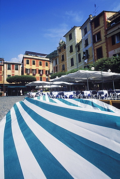 Sidewalk cafe in a city, Italy