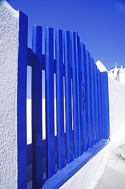 Close-up of the gate of a house