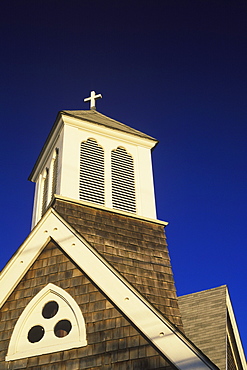 Cross on top of a church, Cape Cod, Massachusetts, USA 