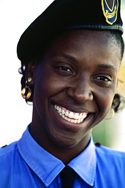 Portrait of a security guard at the Hilton Hotel, Port of Spain, Trinidad