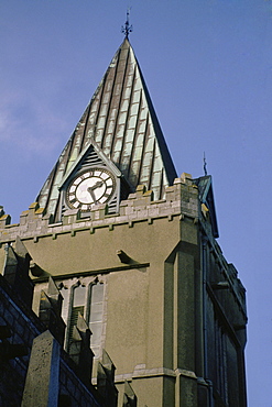 Low angle view of a clock tower, Galway City, Republic of Ireland