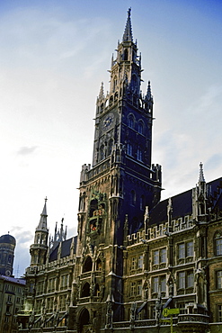 Low angle view of a building, Munich Town Hall, Munich, Bavaria, Germany