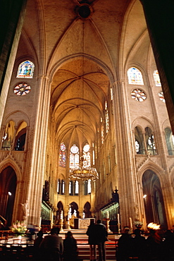 Interior of a church, France