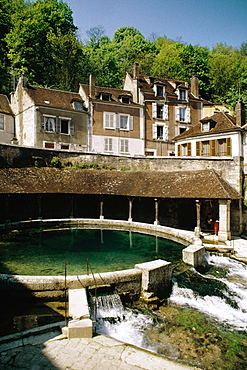 Side view of Roman baths, Tonnerre, France