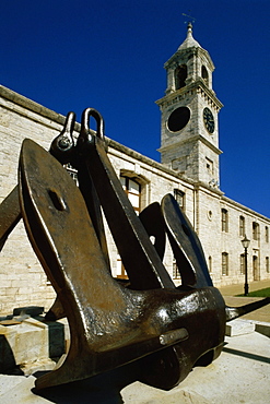 Close up of a large anchor near Dockyard shopping center, Bermuda