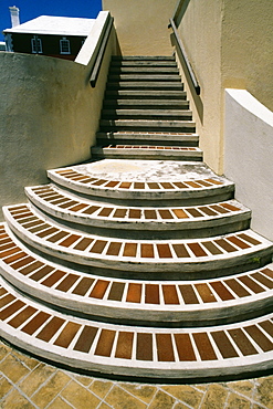 Front view of stairs of a building, St. Georges, Bermuda