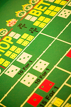 Close-up of a gambling table in a casino, Las Vegas, Nevada, USA