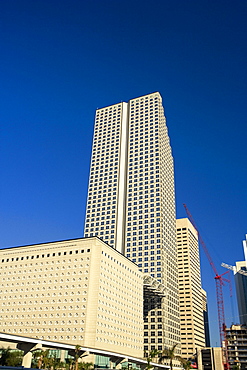 Low angle view of buildings in a city, Miami, Florida, USA