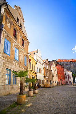 Buildings along a street, Czech Republic