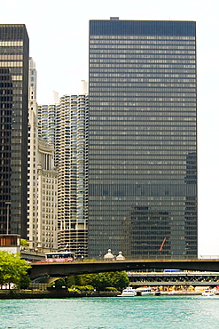 Buildings on the waterfront, Chicago, Illinois, USA