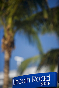 Close-up of an information board, Miami, Florida, USA