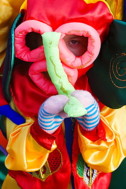 Portrait of a boy wearing a costume