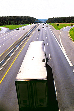 Trucks on highway in Maryland