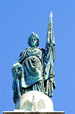 Low angle view of a statue, Boston, Massachusetts, USA