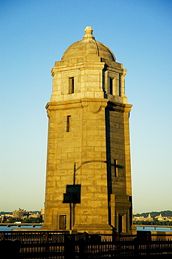 Building along a bridge, Longfellow Bridge, Boston, Massachusetts, USA