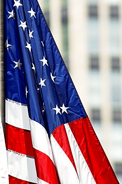 Close-up of the American flag