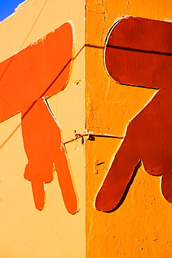 Close-up of a mural on a wall, Miami, Florida, USA