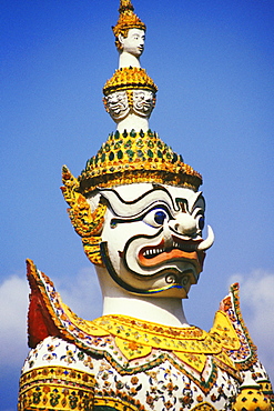 Close-up of a statue of demon, Wat Arun, Bangkok, Thailand