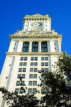 Low angle view of a building, Custom House, Boston, Massachusetts, USA