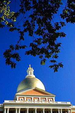 High section view of a building, State House, Boston, Massachusetts, USA