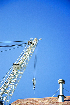 Low angle view of a crane, Boston, Massachusetts, USA