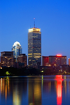 Buildings on a waterfront, Charles River, Boston, Massachusetts, USA