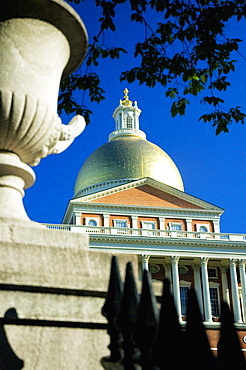 Low angle view of a building, State House, Boston, Massachusetts, USA