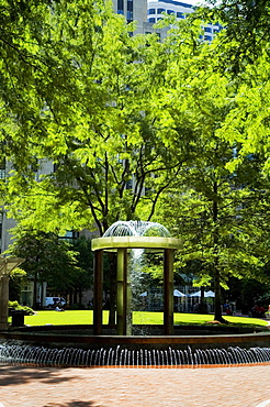 Fountain in front of a building, Boston, Massachusetts, USA