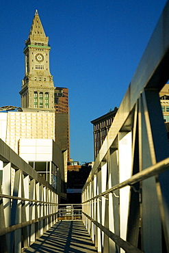 Low angle view of a tower, Custom House, Boston, Massachusetts, USA