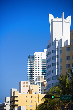 Low angle view of skyscrapers in a city