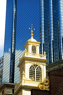 High section view of a building, Boston, Massachusetts, USA