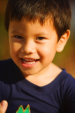 Portrait of a boy smiling