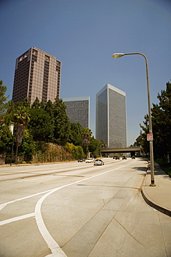 Cars on the road in a city, Sacramento, California, USA