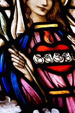 Close-up of Virgin Mary giving blessing
