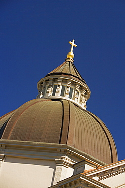 High section view of a church