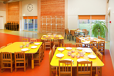 Modern day care nursery or pre-school kindergarten school, spacious interiors