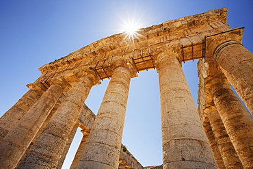 Columns of the Temple of Segesta in Sicily.