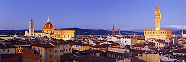 Florence Skyline at Dusk, Florence, Tuscany, Italy