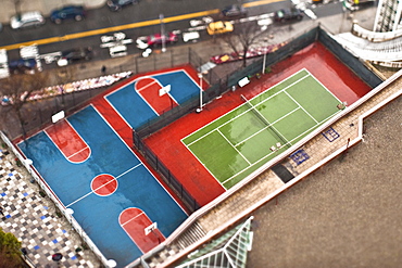 Basketball and Tennis Courts, New York City, New York, United States of America